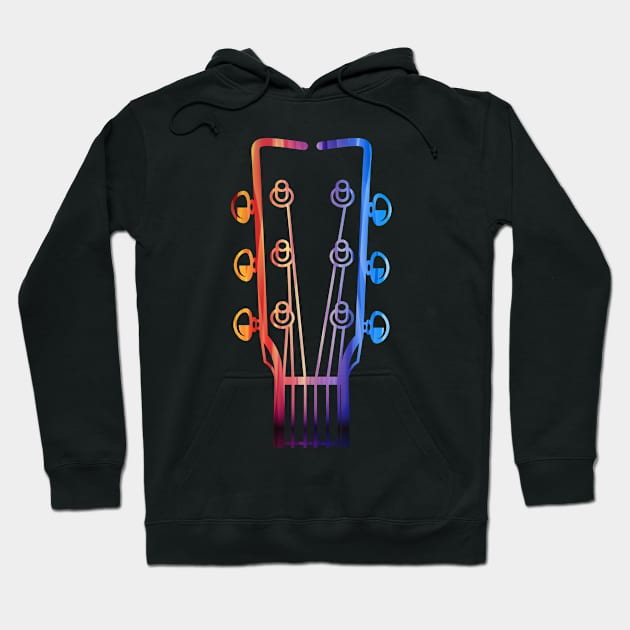 Colored guitar Hoodie by nedjm